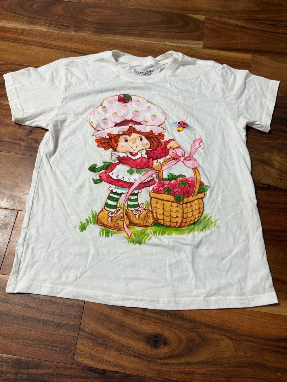 Strawberry Shortcake White Graphic Tee - Girls